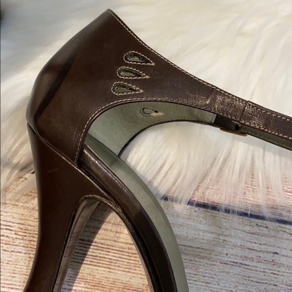 Cole Haan brown leather heels size 8.5 - Picture 2 of 7